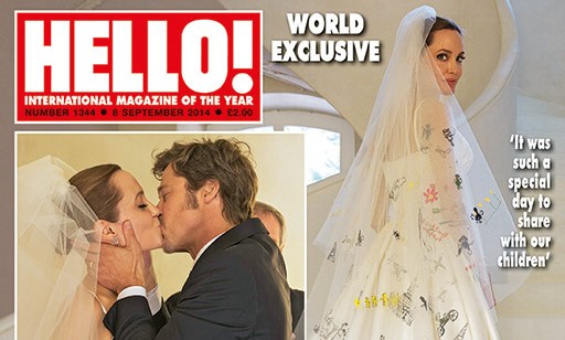 Angelina Jolie Brad Pitt Wedding Hello feat
