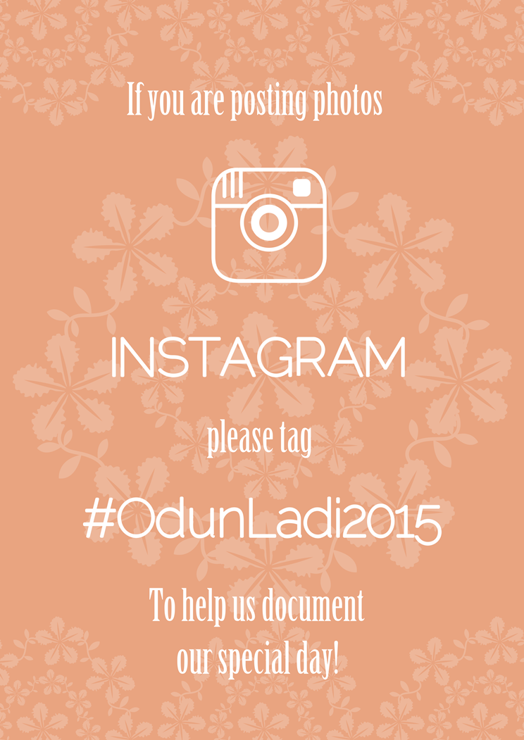 Loveweddingsng Wedding Hashtag Wall OdunLadi2015
