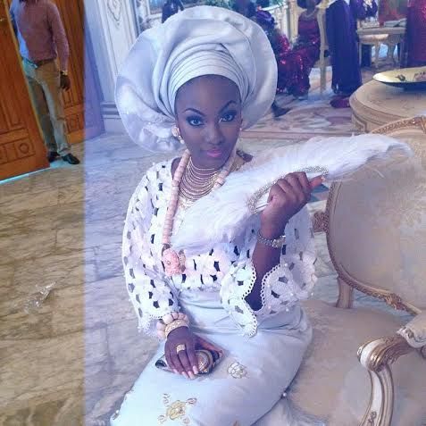 Nigerian All White Traditional Wedding Outfit LoveweddingsNG