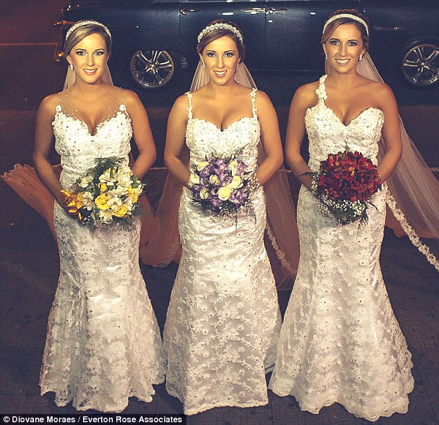Triplets Wed in Brazil LoveweddingsNG