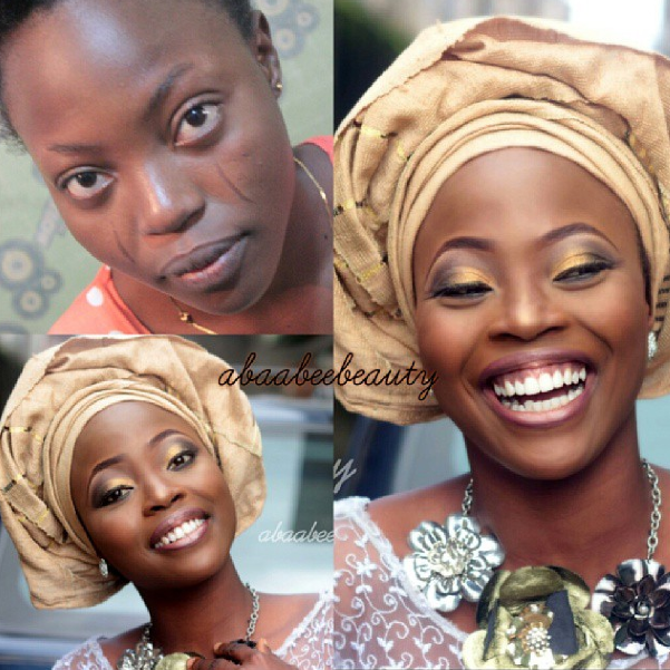 LoveweddingsNG Before and After Abaabee Beauty