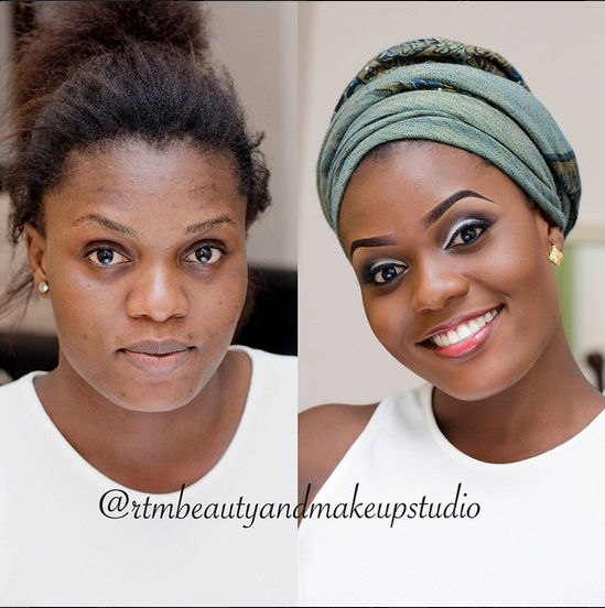 LoveweddingsNG Before meets After Makeovers - RTM Beauty and Makeup Studio