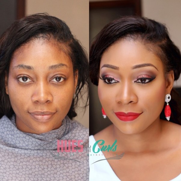 Nigerian Before and After Makeovers - Hues n Curls