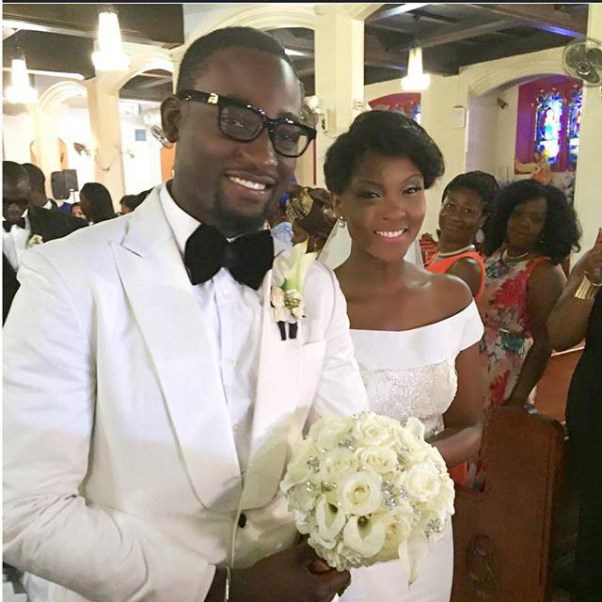 Gbenro Ajibade Osas Ighodaro White Wedding LoveweddingsNG