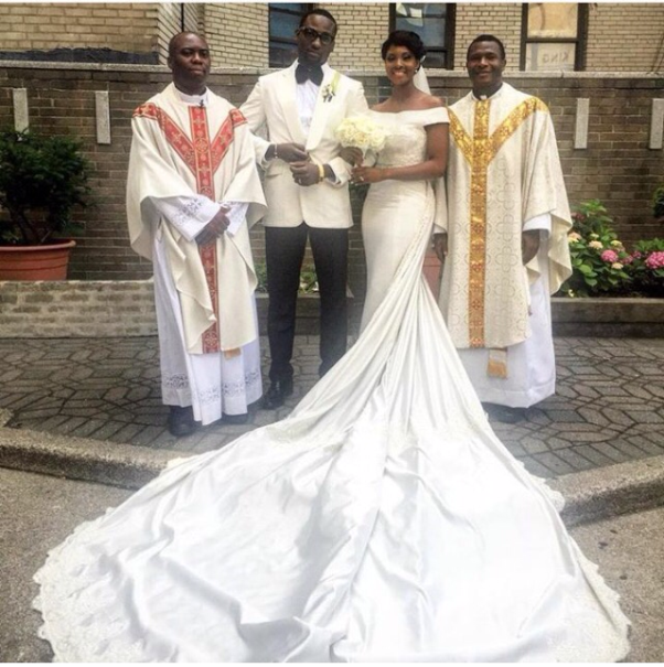 Gbenro Ajibade Osas Ighodaro White Wedding LoveweddingsNG12