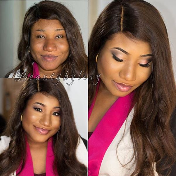 LoveweddingsNG Before and After - Beauty by Lexy