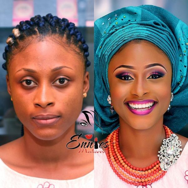 LoveweddingsNG Before and After - Ennies Makeover