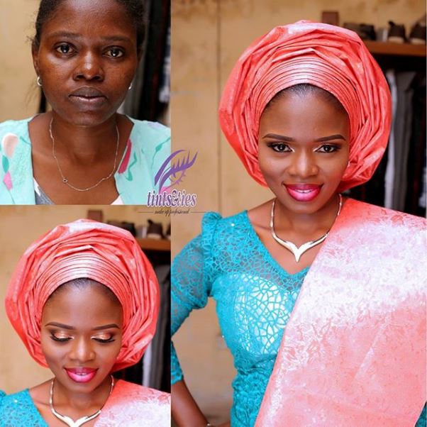 LoveweddingsNG Before and After - Tints & Ties Makeup1