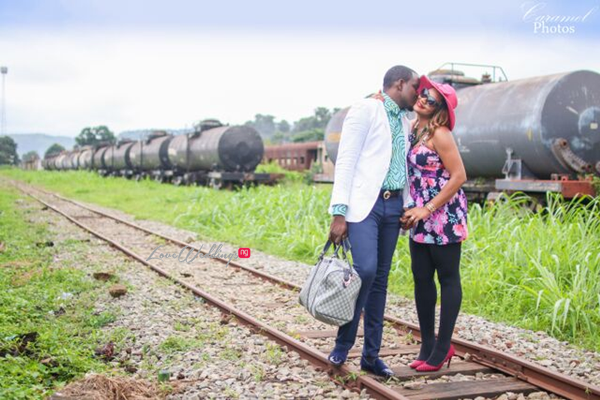 LoveweddingsNG Nigerian Pre Wedding Shoot Location - Coal City rail Caramel Photos3