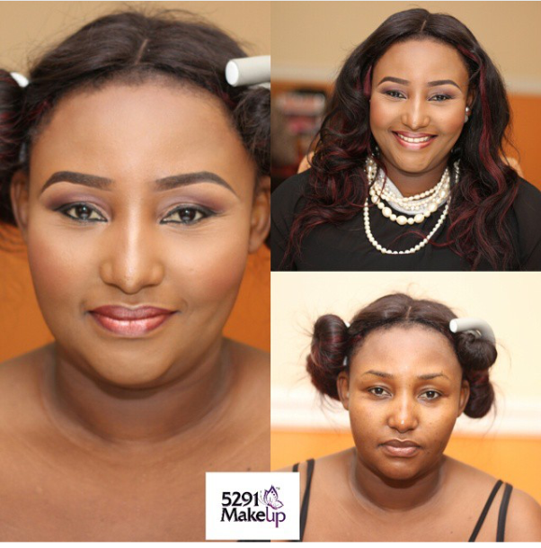 LoveweddingsNG Before and After Stephanie MUA