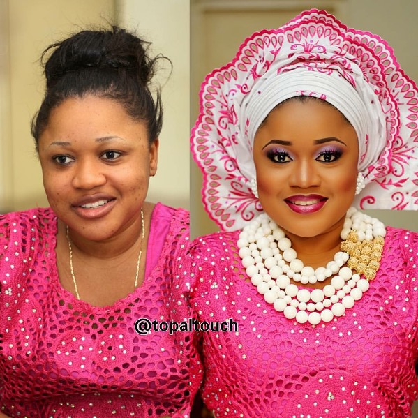 LoveweddingsNG Before and After - Topal Touch