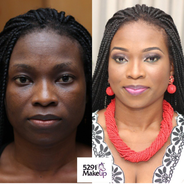 LoveweddingsNG Before and After 5291 Makeup