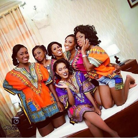 Nigerian Wedding Trends 2015 - Bride and Bridesmaids in Dashiki LoveweddingsNG 1