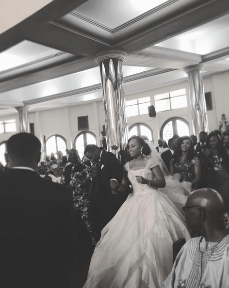 Ebuka Obi - Uchendu Cynthia Obianodo White Wedding LoveweddingsNG bride and groom