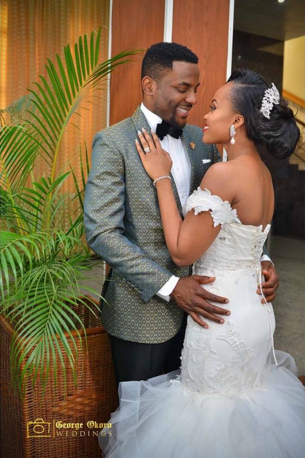 Ebuka Obi - Uchendu Cynthia Obianodo White Wedding LoveweddingsNG - bride and groom 6