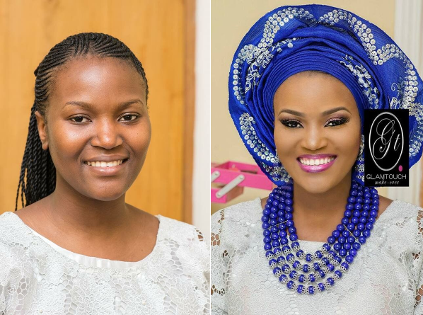 Nigerian Makeovers - Before and After Glamtouch Makeovers LoveweddingsNG
