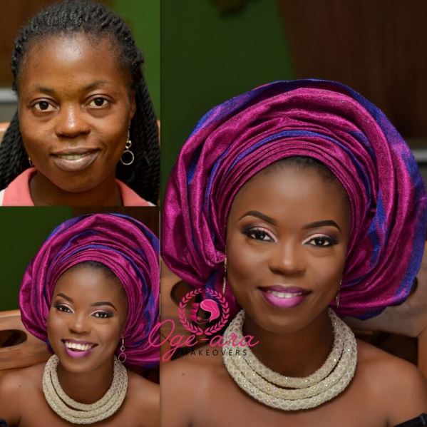 Nigerian Makeovers - Before and After Oge Ara Makeovers LoveweddingsNG