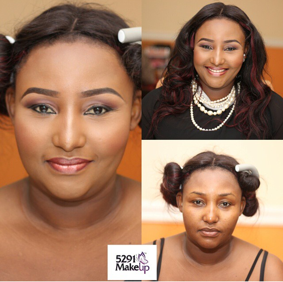 Nigerian Makeovers - Before and After Stephanie 5291 MUA LoveweddingsNG