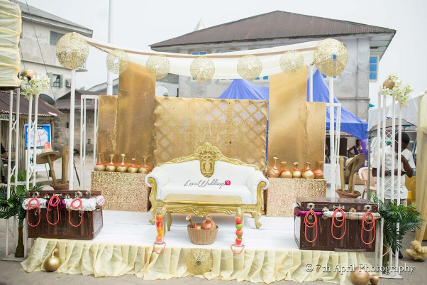 Nigerian Traditional Wedding - Afaa and Percy 7th April Photography LoveweddingsNG decor stage