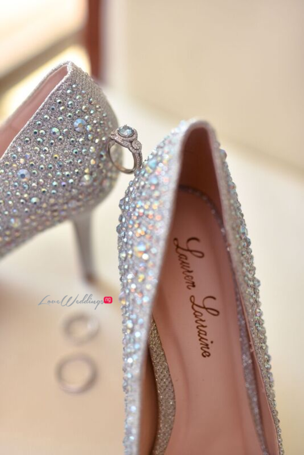 Nigerian Wedding in Dubai Bridal Shoes LoveweddingsNG Save the Date