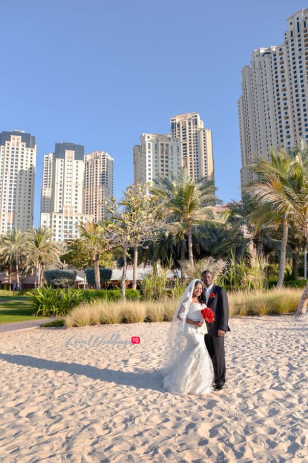 Nigerian Wedding in Dubai Bride and Groom LoveweddingsNG Save the Date