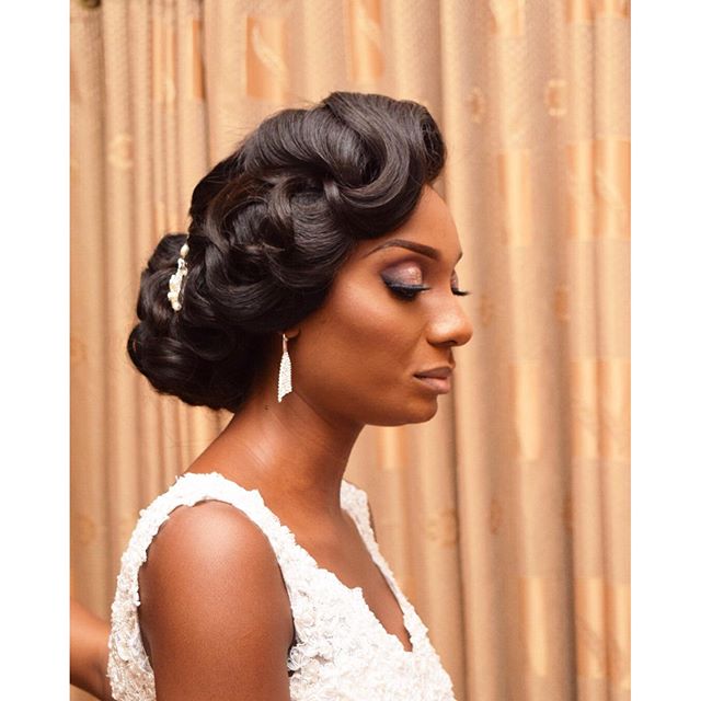 Nigerian Bridal Hair #MrandMrsChurch LoveweddingsNG TasalaHQ
