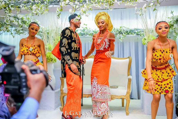 Nigerian Traditional Wedding #MrandMrsChurch Trendybee Events LoveweddingsNG 2