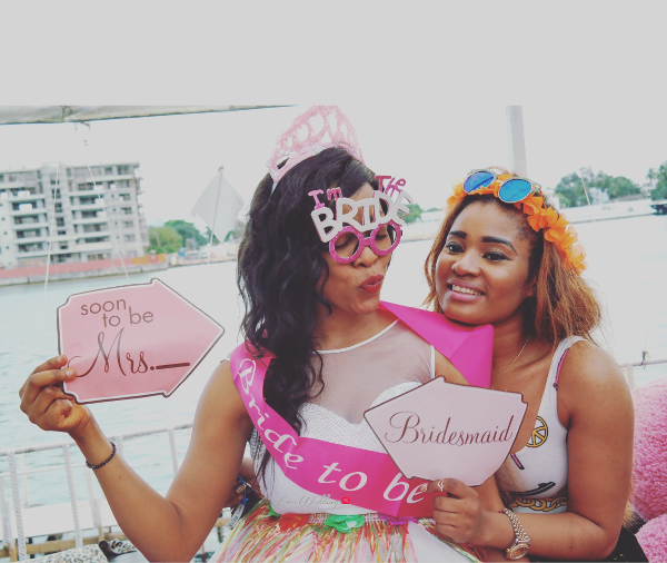 Keona's Hawaian Themed Bridal Shower Bride and Friend Partito by Ronnie LoveweddingsNG