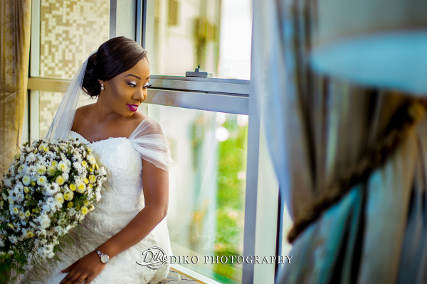 Nigerian Bride and Bouquet Grace and Pirzing LoveweddingsNG Diko Photography 3