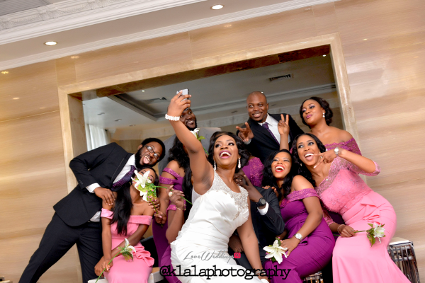 Nigerian Bride and Bridesmaids Selfie Isioma and Ifeanyi LoveweddingsNG Klala Photography 1