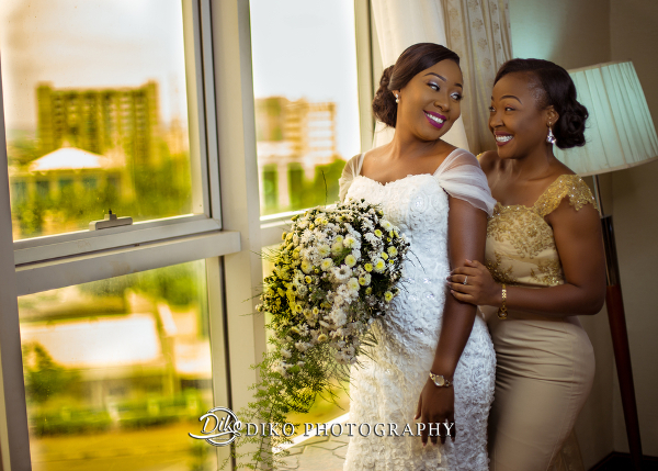 Nigerian Bride and Friend Grace and Pirzing LoveweddingsNG Diko Photography