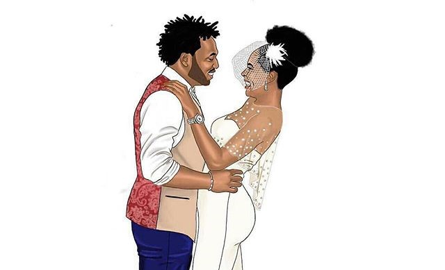 Nigerian Wedding Illustrations #MJ2016 Morayo and Jide Lean Kid LoveweddingsNG feat