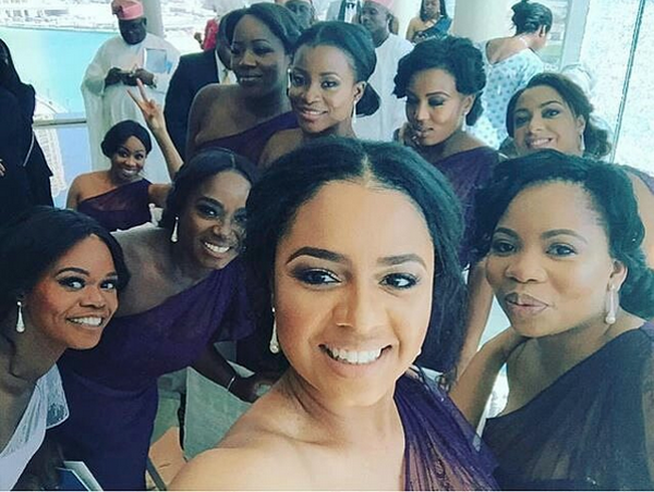 Tolu Oniru Tunde Demuren Dubai Wedding Bridesmaids LoveweddingsNG