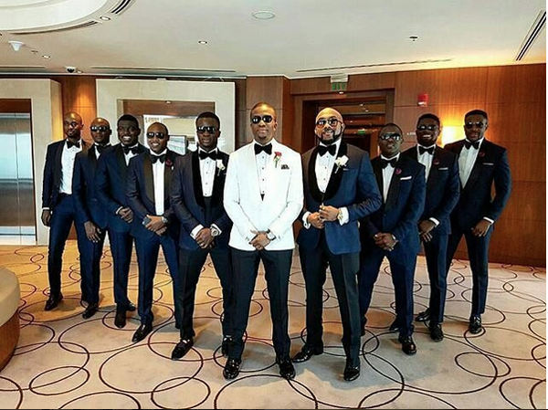 Tolu Oniru Tunde Demuren Dubai Wedding Groom and Groomsmen LoveweddingsNG 2