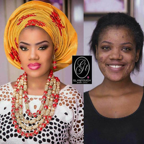 Nigerian-Bridal-Makeover-Before-and-After-Glamtouch-LoveweddingsNG