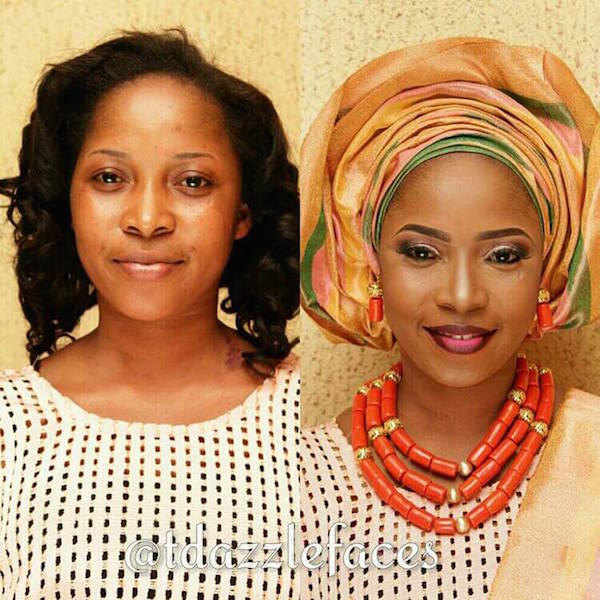 Nigerian-Bridal-Makeover-Before-and-After-tdazzlefaces-LoveweddingsNG
