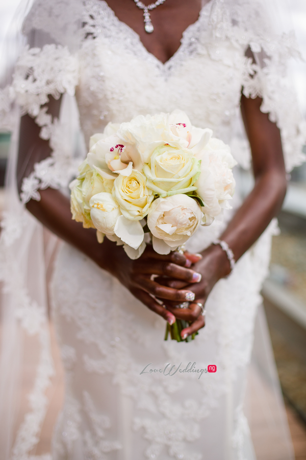 Nigerian Bride Bouquet Joy and Ifeanyi Perfect Events LoveweddingsNG 1