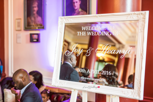 Nigerian Wedding Mirror Welcome Sign Joy and Ifeanyi Perfect Events LoveweddingsNG 1