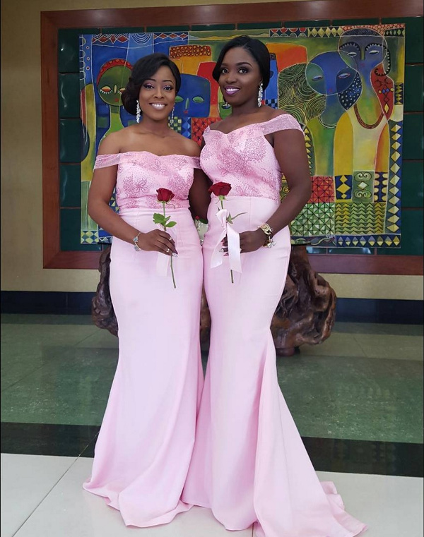 Onazi Ogenyi Sandra Ogunsuyi White Wedding Photos Bridesmaids LoveweddingsNG