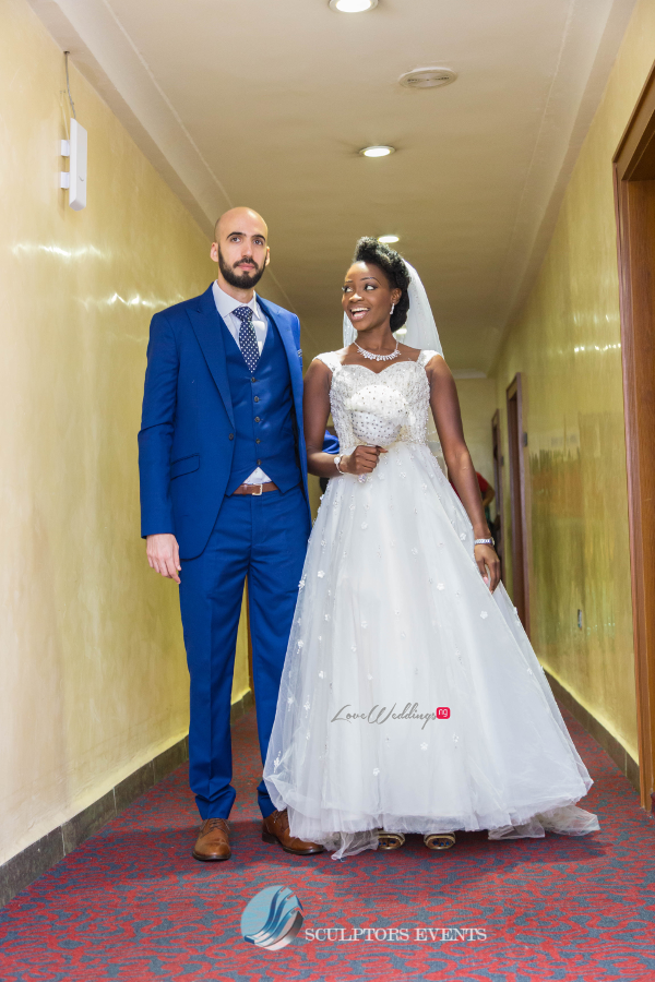 Esther and Kyrillos Yoruba Greek Wedding Bride and Groom Sculptors Event Planners LoveweddingsNG