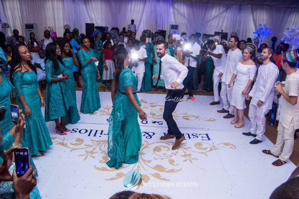 Esther and Kyrillos Yoruba Greek Wedding Guests Dance Sculptors Event Planners LoveweddingsNG