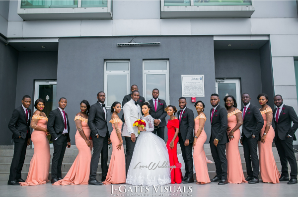 Nigerian Bride, Groom and Bridal Train Odera & Daniel Trendybee Events LoveweddingsNG 1