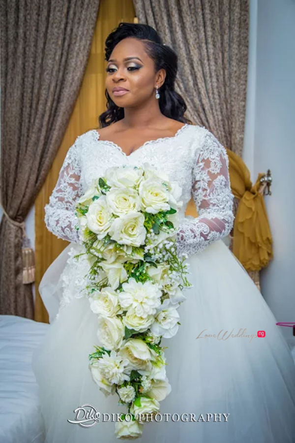 Nigerian Bride and Bouquet Judith & Kingsley Diko Photography LoveweddingsNG
