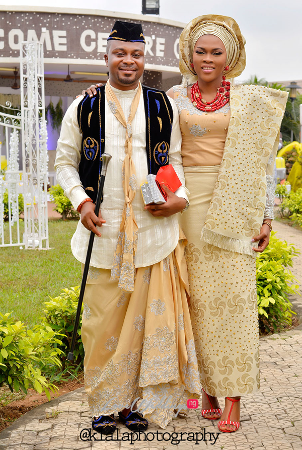 Nigerian Traditional Bride and Groom Olamide Smith Udeme Williams Klala Photography LoveweddingsNG