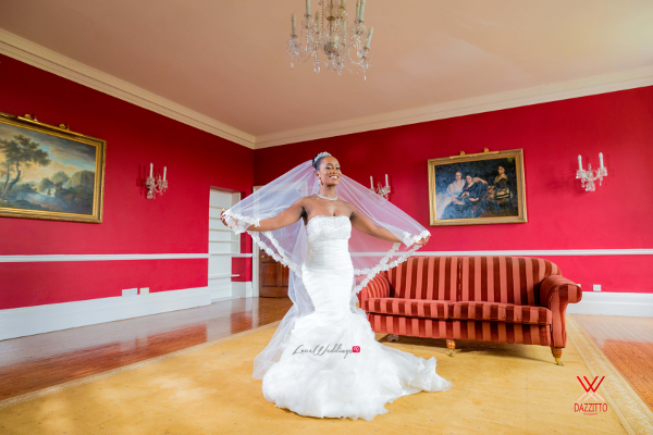 Nigerian Wedding in London Seun and Segun Bride LoveweddingsNG Dazzitto Photography