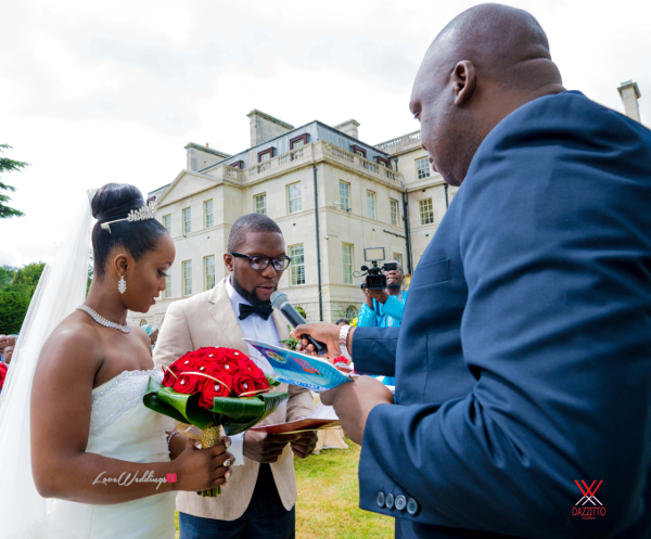 Nigerian Wedding in London Seun and Segun Bride and Groom Vows LoveweddingsNG Dazzitto Photography