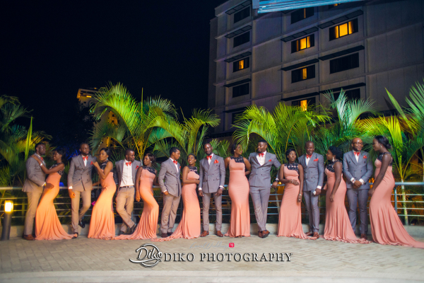 Nigerian Bridal Party Toyosi Ilupeju and Wole Makinwa WED Dream Wedding Details Diko Photography LoveWeddingsNG 2