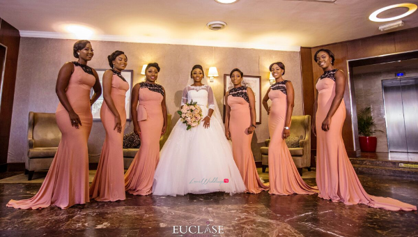 Nigerian Bride and Bridesmaids Toyosi and Wole WED Dream Wedding From Paris With Love 17 LoveWeddingsNG