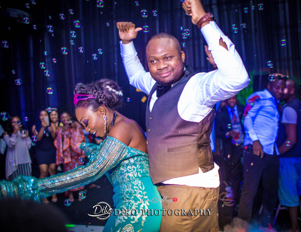Nigerian Bride and Groom Dancing Toyosi Ilupeju and Wole Makinwa WED Dream Wedding Details Diko Photography LoveWeddingsNG 2