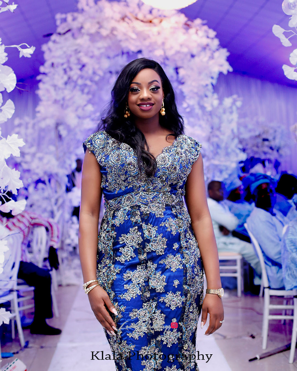 Nigerian Bride Reception Dress The Fadinas Bridal Party Klala Photography LoveWeddingsNG